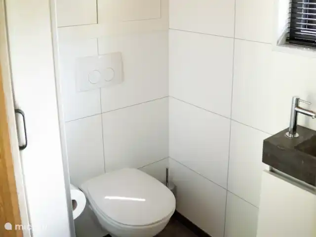 casa pequeña  en Países Bajos, Güeldres, Beekbergen – Veluwe Tiny House Inodoro con lavabo