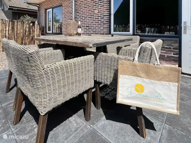 Brise des dunes | Pays-Bas, Hollande du Nord, Schoorl - maison de vacances Table à manger terrasse
