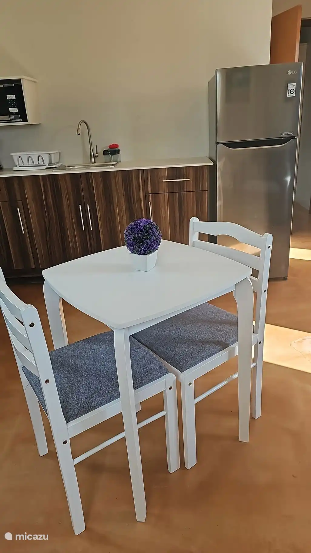 Cutlery and plates are provided to make a meal.