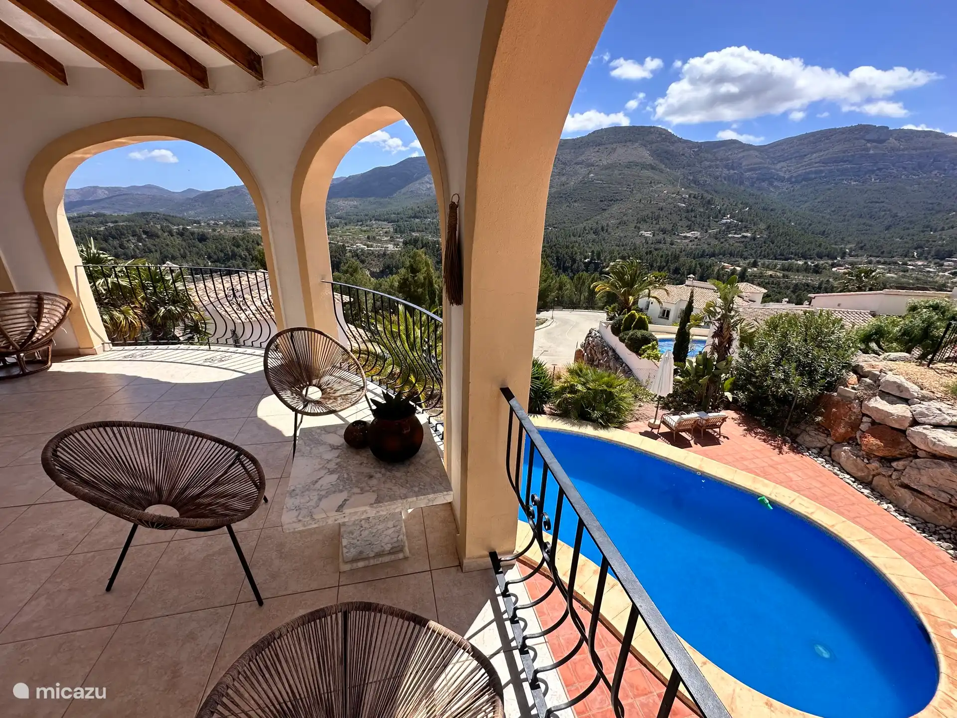 Vista desde el amanecer hasta el atardecer