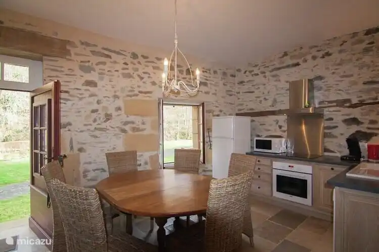 kitchen and dining room