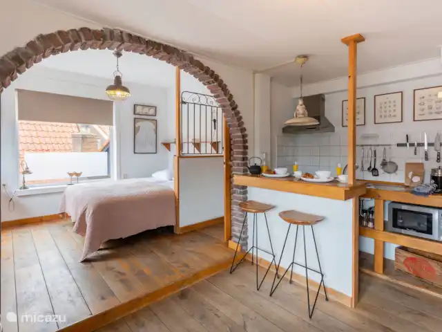 La Châtelaine 1 | Pays-Bas, Hollande du Nord, Egmond aan Zee - maison de vacances Espace nuit ouvert (studio) avec cuisine