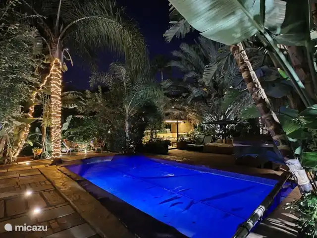 Location de Vacances Espagne, Costa del Sol, Benalmádena, villa - Plage à 2 min à pied + piscine chauffée + jacuzzi Jardin tropical