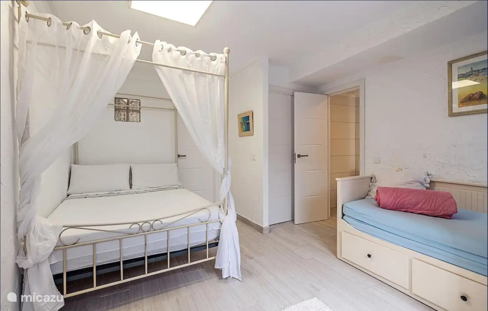 bedroom 4, ground floor, with en suite. Direct access to the swimming pool