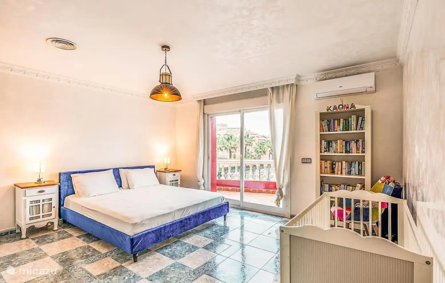 bedroom 5, balcony with a sea view