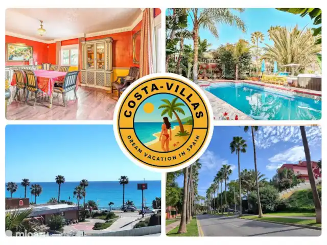 Location de Vacances Espagne, Costa del Sol, Benalmádena, villa - Plage à 2 min à pied + piscine chauffée + jacuzzi Location de Vacances Espagne, Costa del Sol, Benalmádena, villa - Plage à 2 min à pied + piscine chauffée + jacuzzi