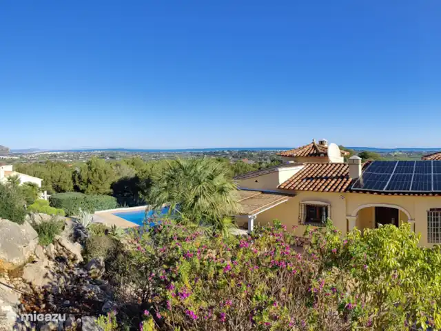 Casa Luna Blanc huren in Spanje, Costa Blanca, Pedreguer - villa Panoramisch uitzicht van op het plateau in de rotstuin.