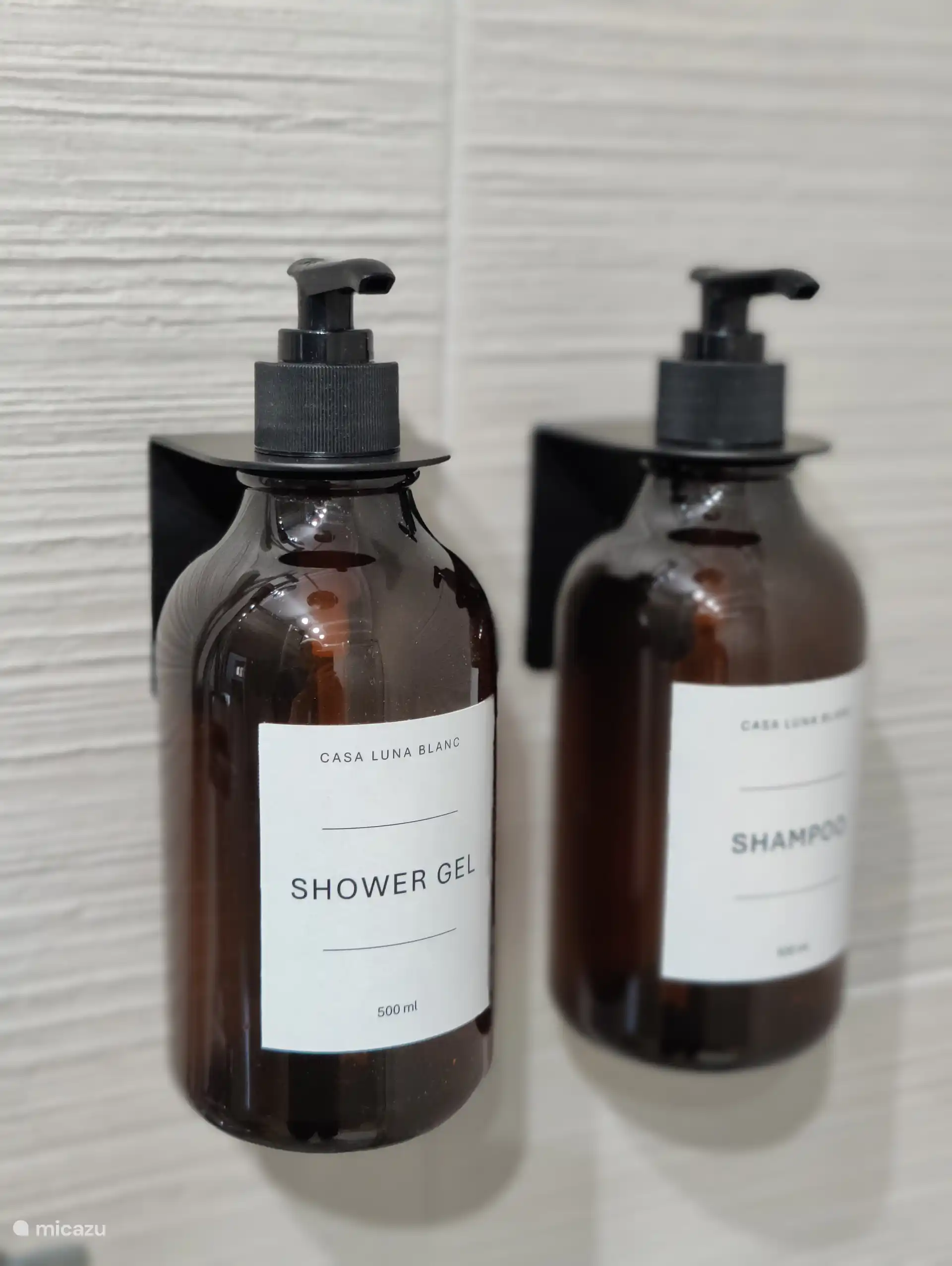 Shampoo and shower gel are available in every bathroom.