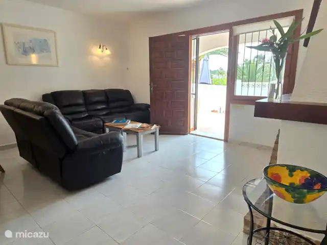 Rayo de Sol | Espagne, Costa Blanca, Benitachell - bungalow De l’intérieur directement sur la terrasse couverte avec vue sur la mer