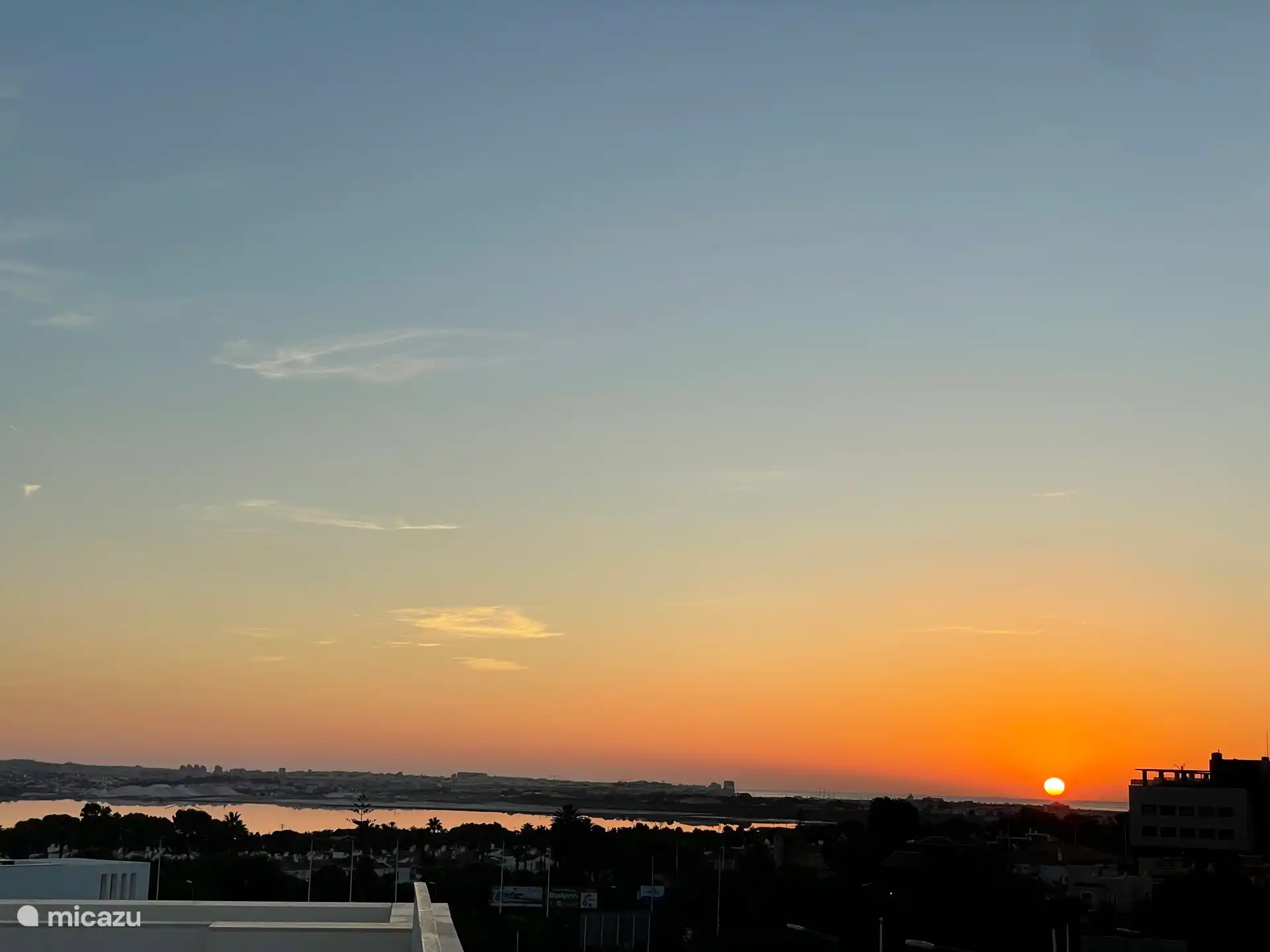 Puesta de sol desde el solárium