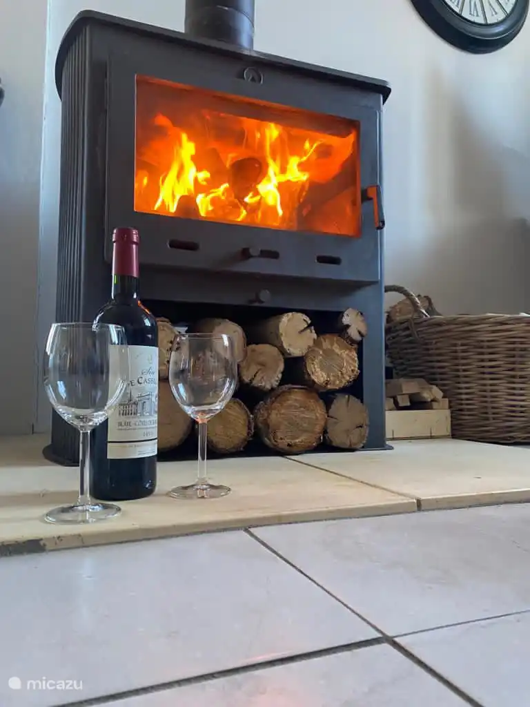 Cosy evening by the fire