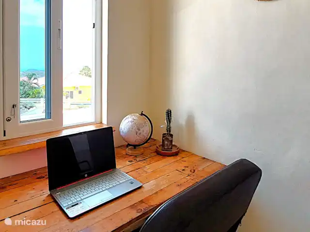 Palapa Sea View huren in Curaçao, Banda Abou (west), Fontein - appartement Eigen werkplek met prachtig uitzicht