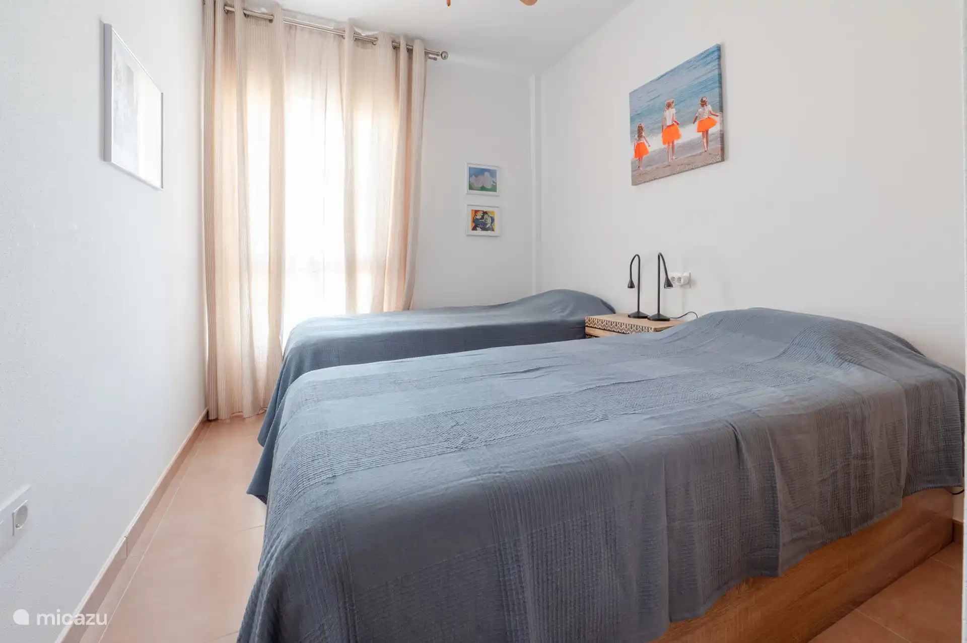 zweites Schlafzimmer mit 2 Einzelbetten