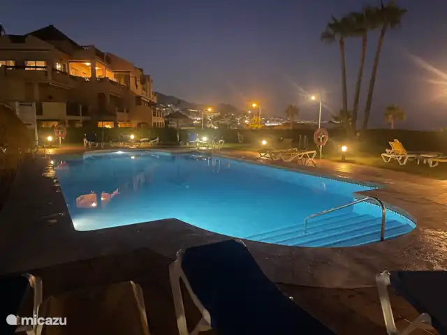 Location de Vacances Espagne, Costa del Sol, Mijas Costa, appartement - La Joya Mijas première ligne Vue sur la mer  Deuxième piscine calme à 40 mètres de l’appartement.
