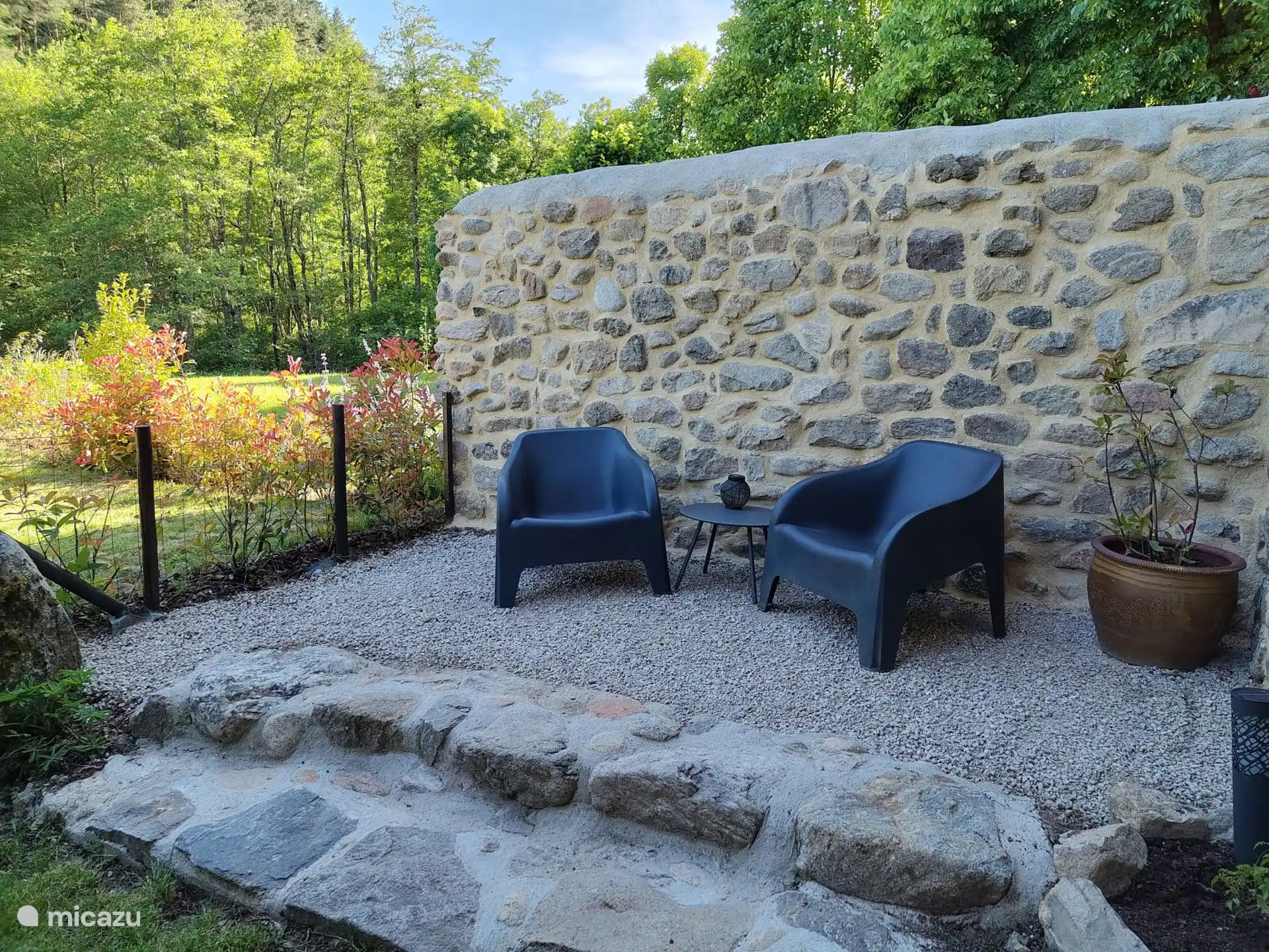 Terraza en la Gîte