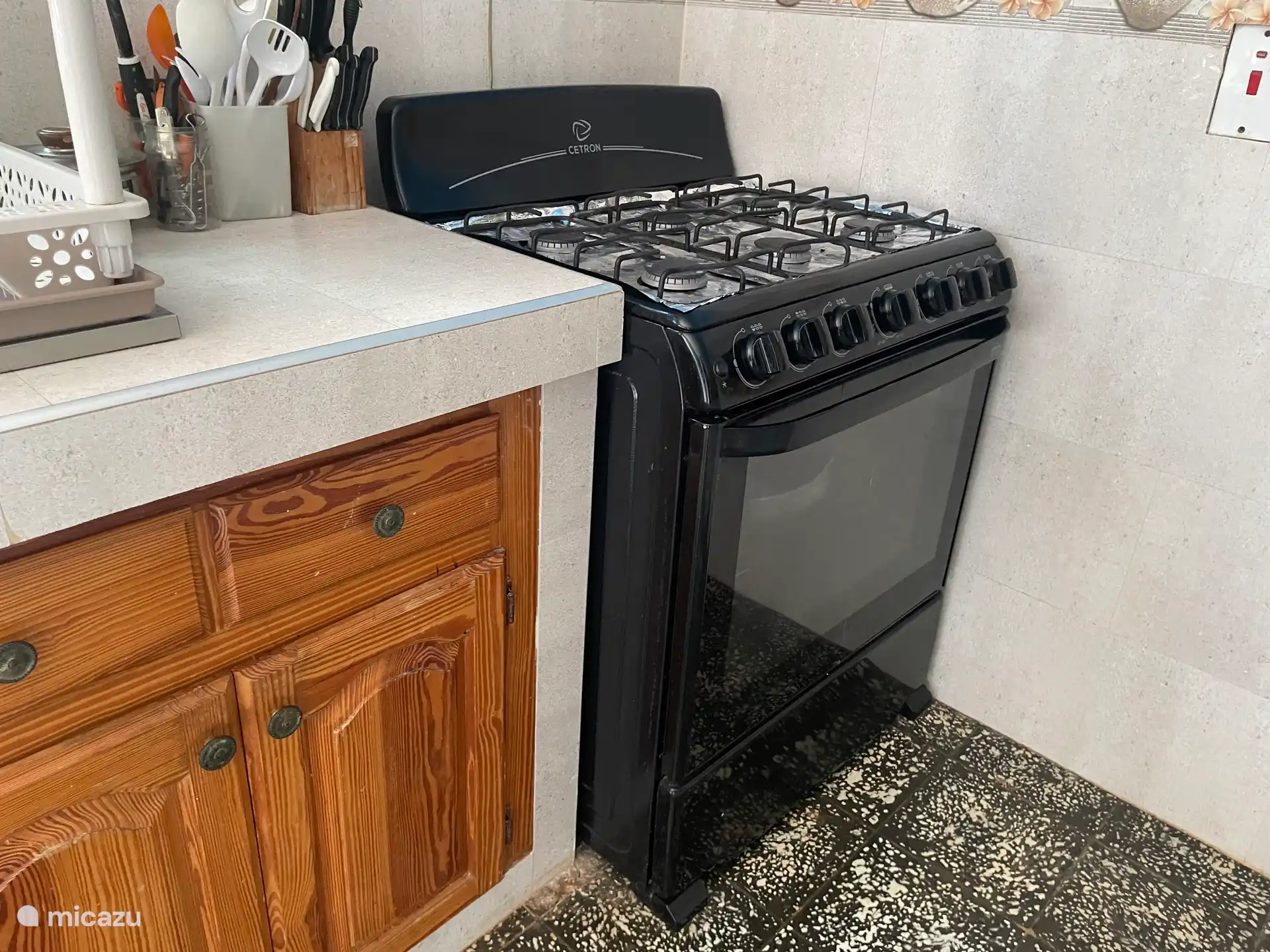 Der Gasherd in der Küche 