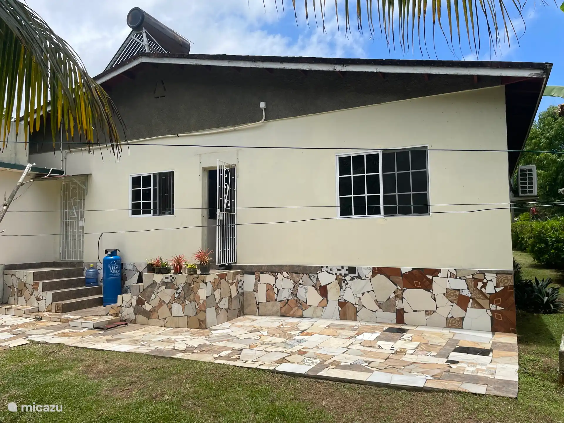 Die Rückseite des Hauses 