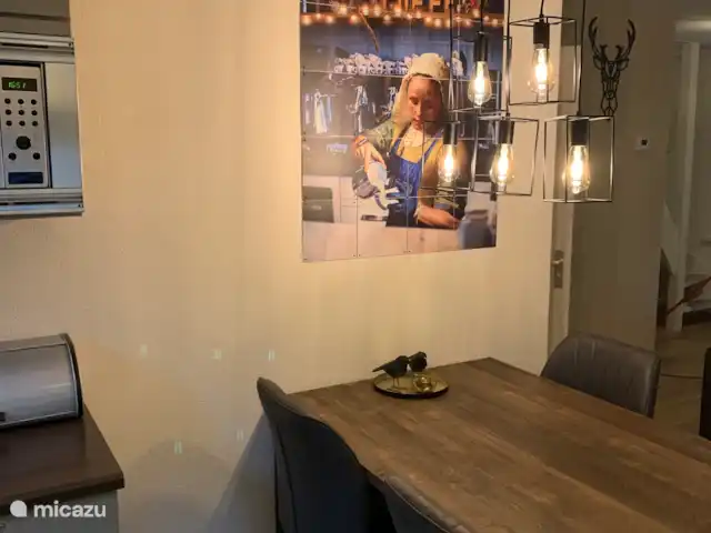 Boshuisje C20 Garderen - La Veluwe | Pays-Bas, Gueldre, Garderen - maison mitoyenne Salle à manger depuis le coin cuisine