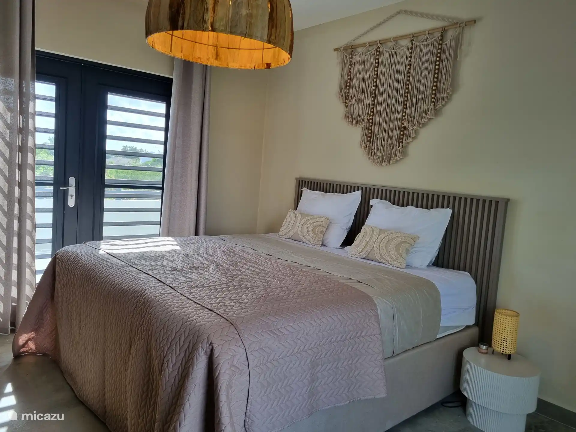 Large upstairs bedroom with terrace