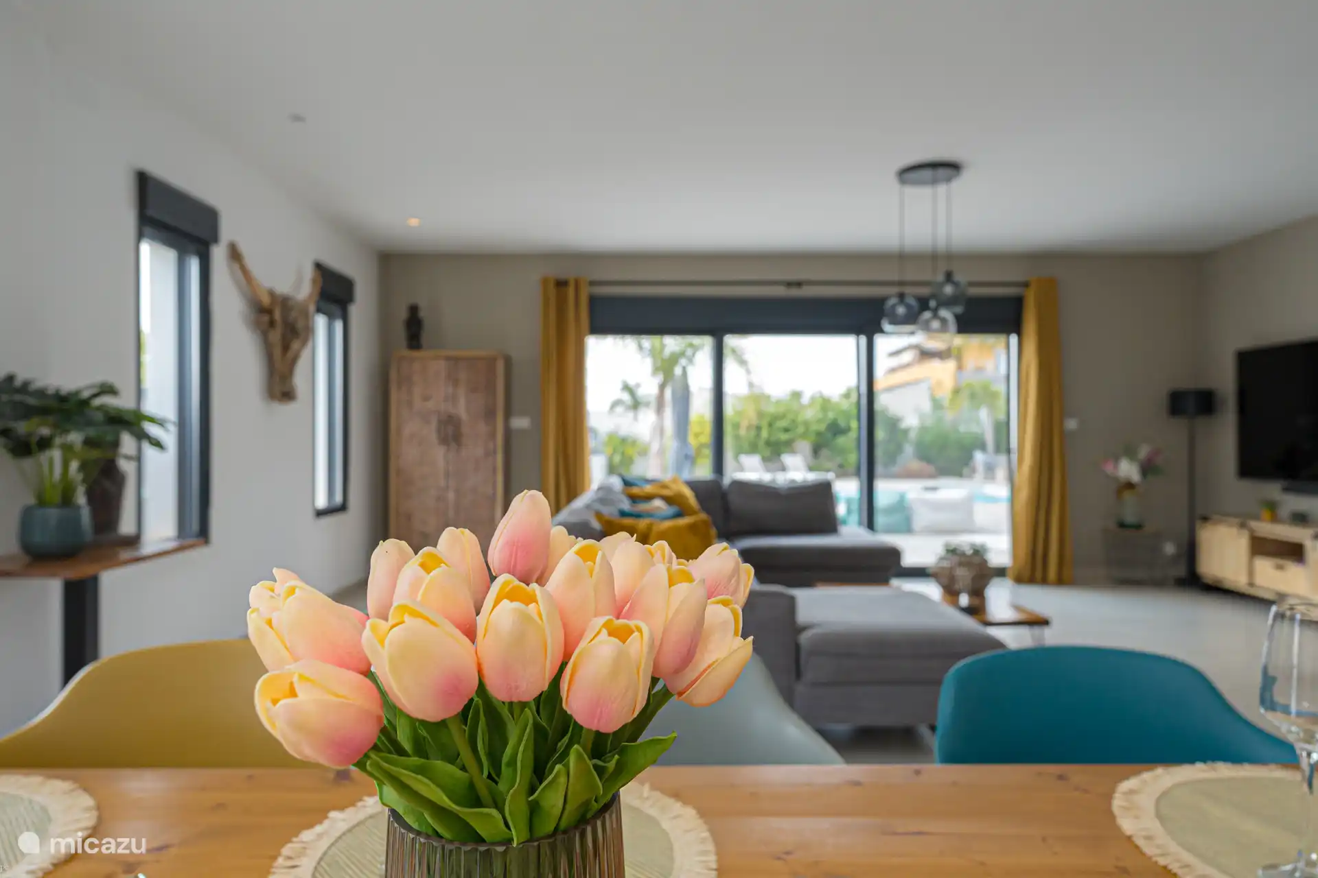 Ruime woon- eetkamer 