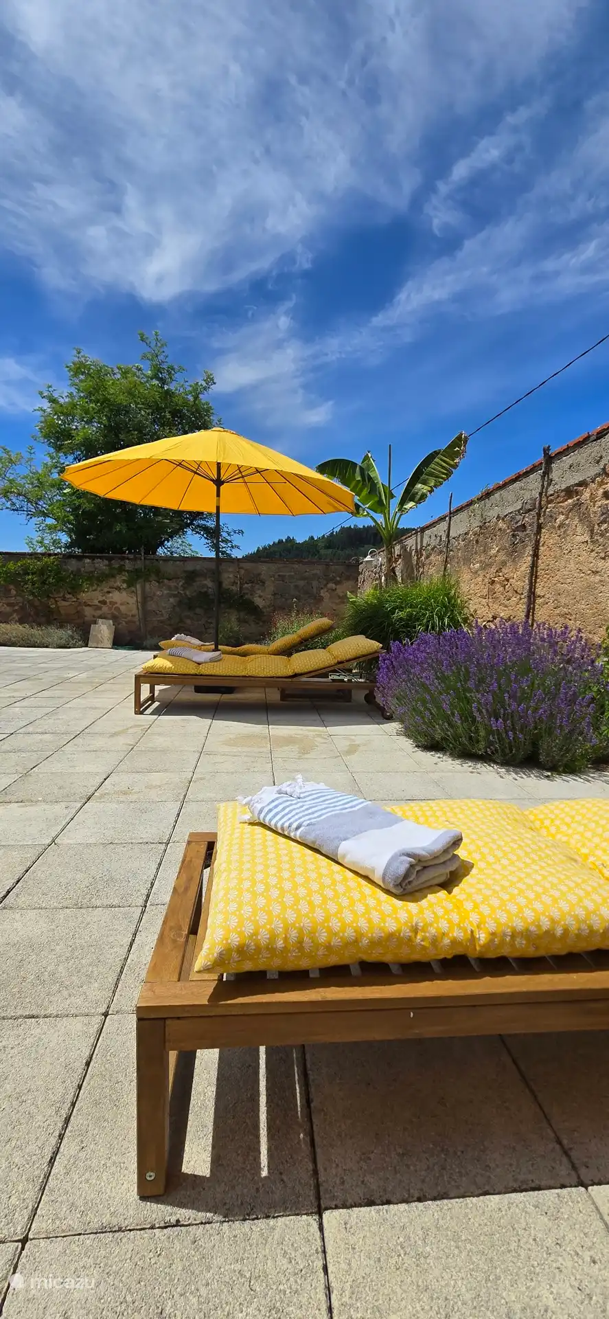 Relajarse de verdad junto a la piscina... ¡Un buen libro, un salpicón ocasional y disfruta!