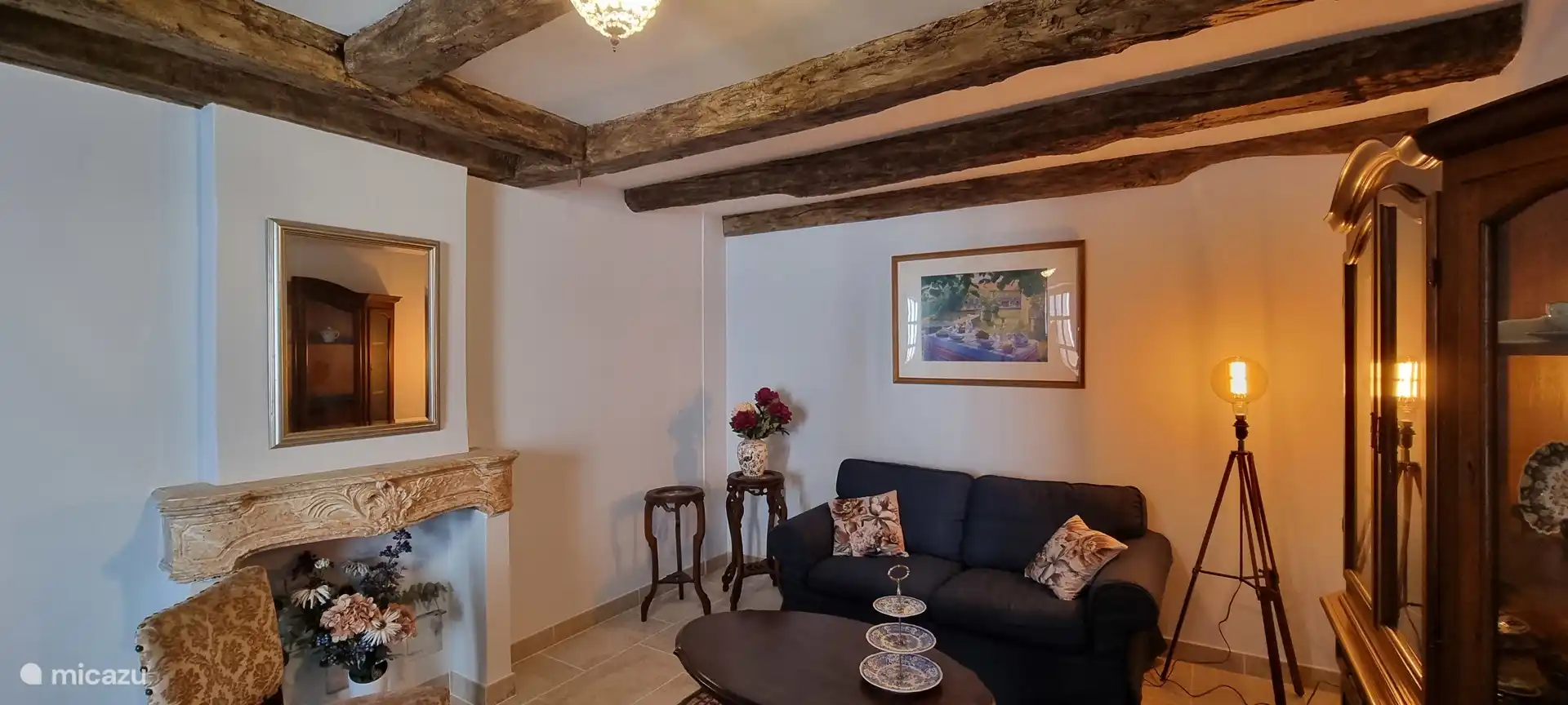 Wohnzimmer der Gîte Boyar