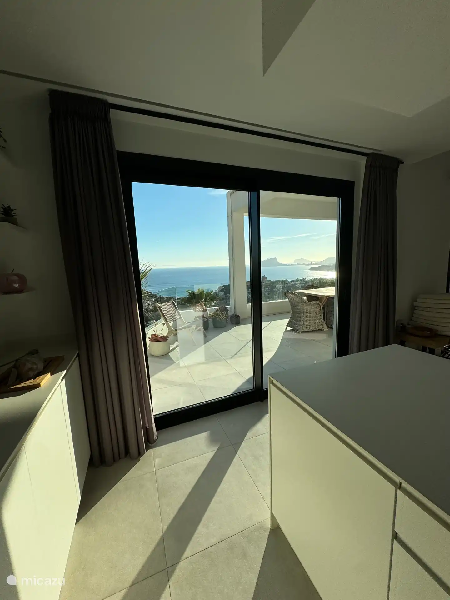 Sea view from the kitchen