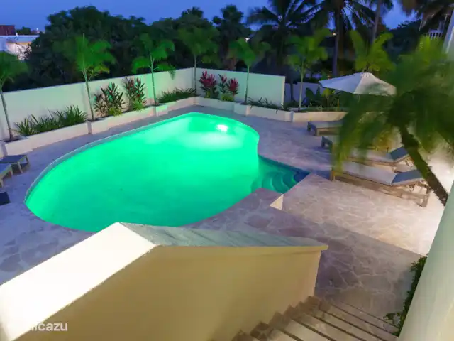 Villa Seru Jan Thiel | Curaçao, Banda Ariba (est), Jan Thiel - villa Piscine avec terrasse la nuit