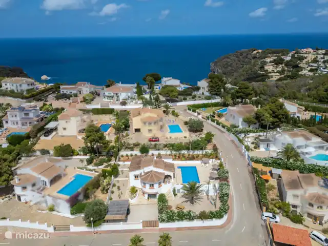 Casa Monte Zen en España, Costa Blanca, Jávea - villa Mar en la parte trasera (la casa está por encima del nivel del mar)