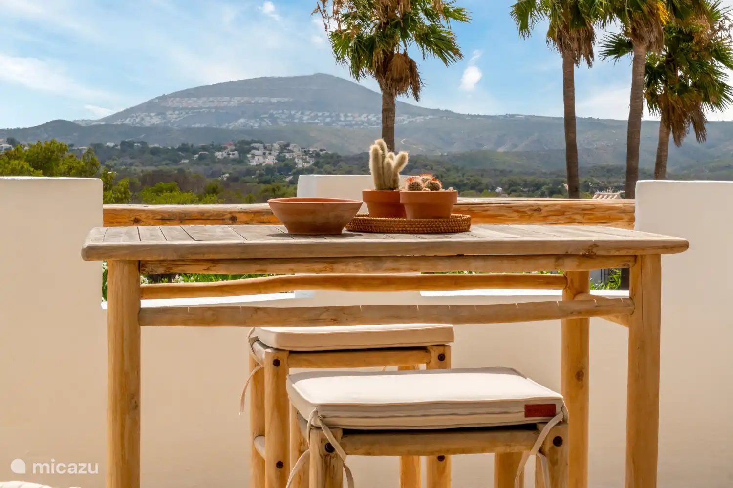 Bar table with a view