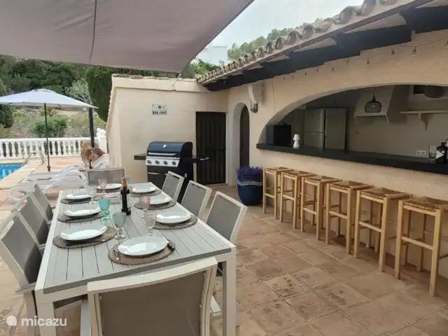 Villa Magnolia huren in Spanje, Costa Blanca, Benissa - villa Keuken/bar buitenruimte