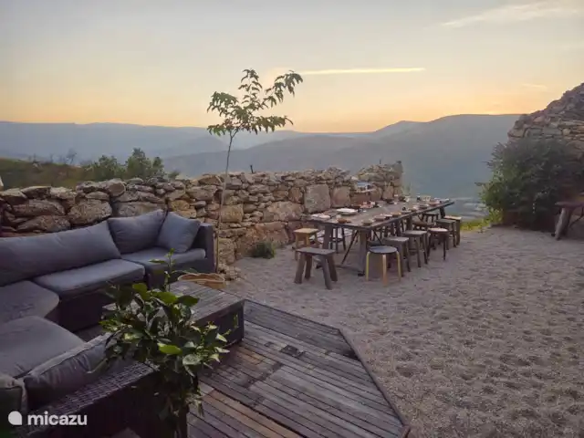 Location de Vacances Portugal, Guarda, Famalicão da Serra , maison de vacances - Tourisme Pica Pau | Serra da estrela Terrasse et vue depuis la maison