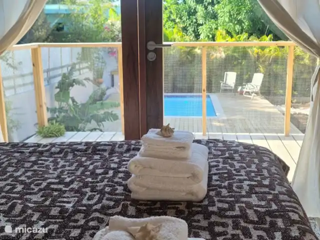 Toko Ti | Curaçao, Banda Ariba (est), Brakkeput Abou - maison de vacances Chambre avec portes-fenêtres