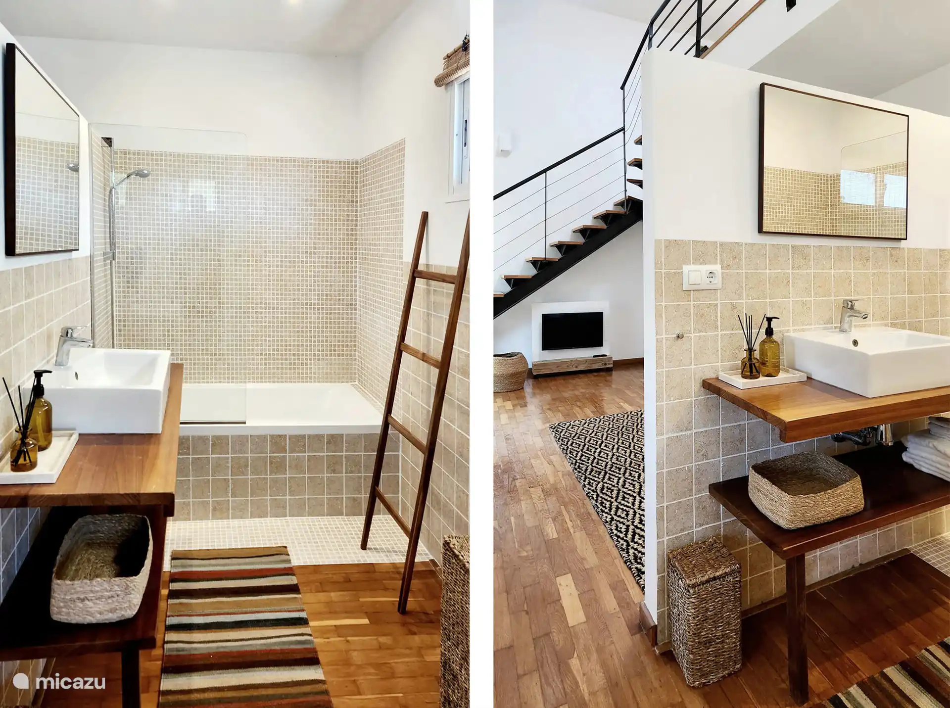 Salle de bain de la chambre vide