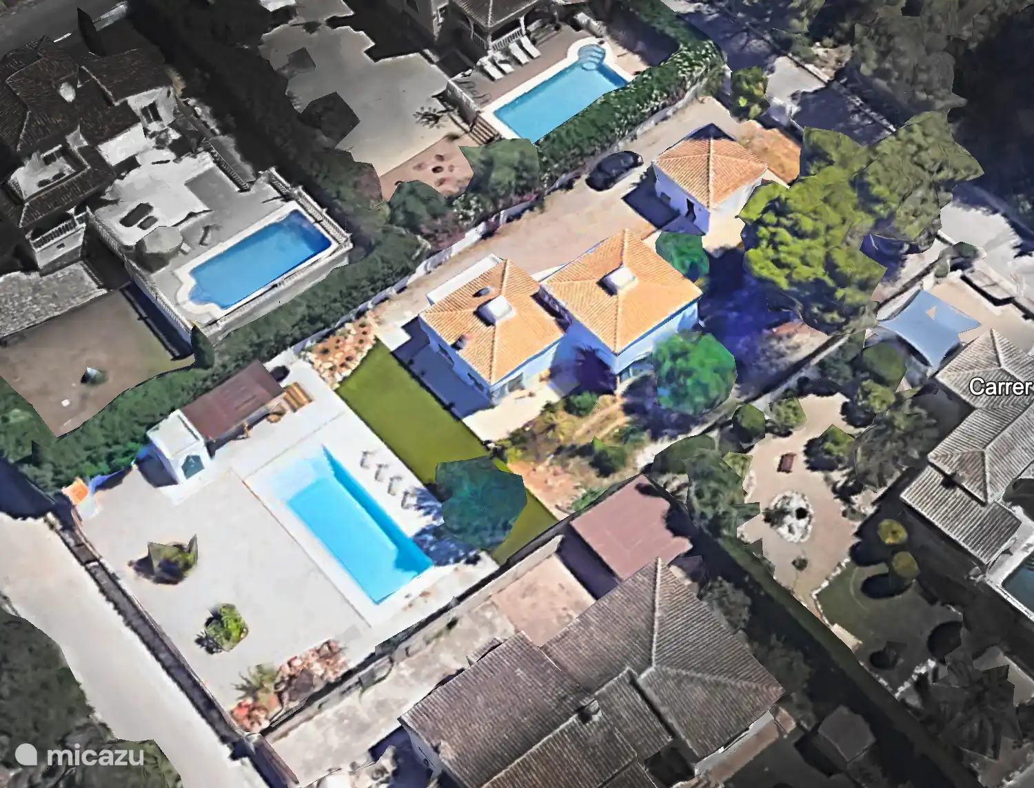 Vue aérienne de la maison