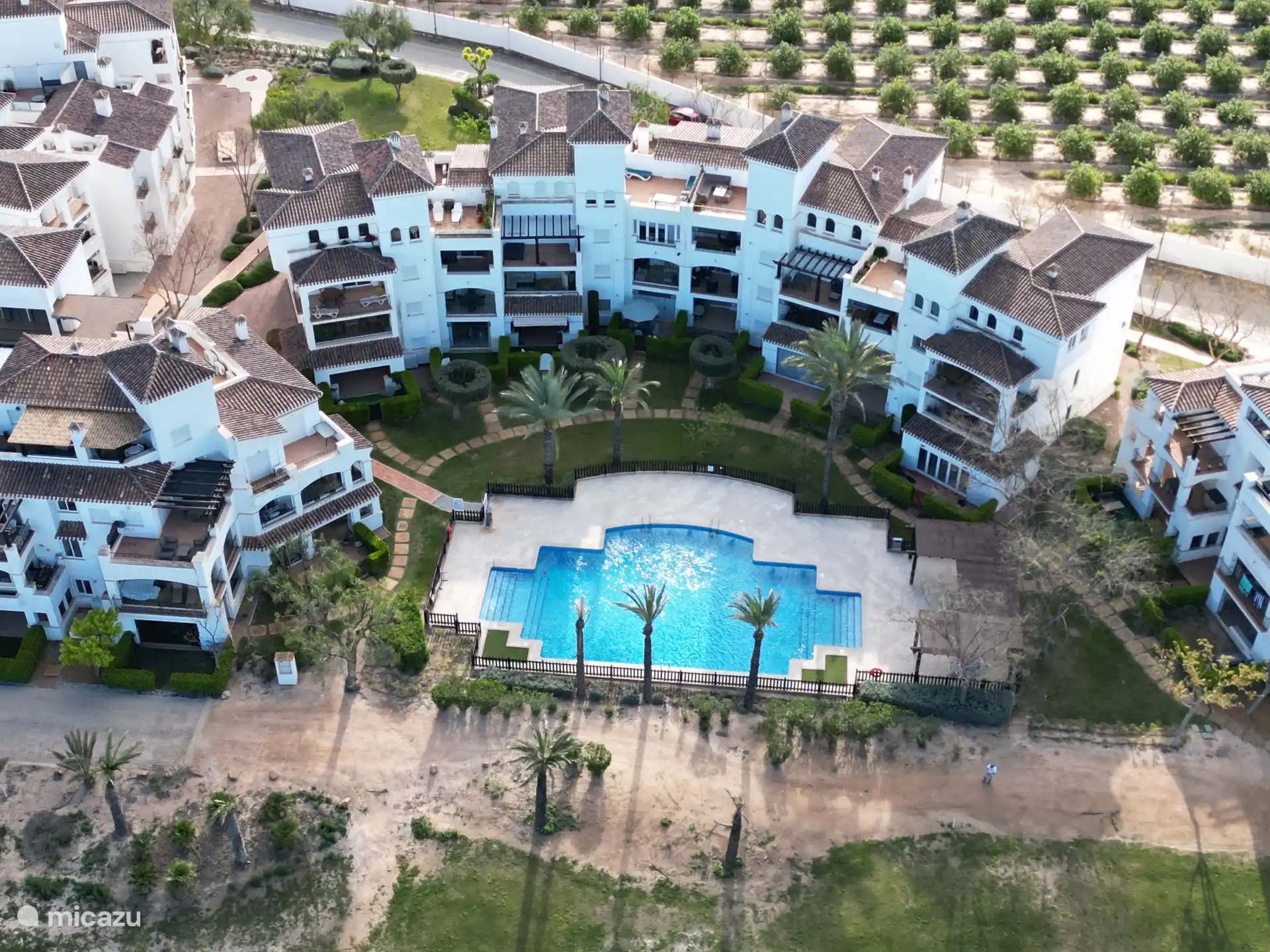 piscine juste sous la terrasse de Casa De La Tia