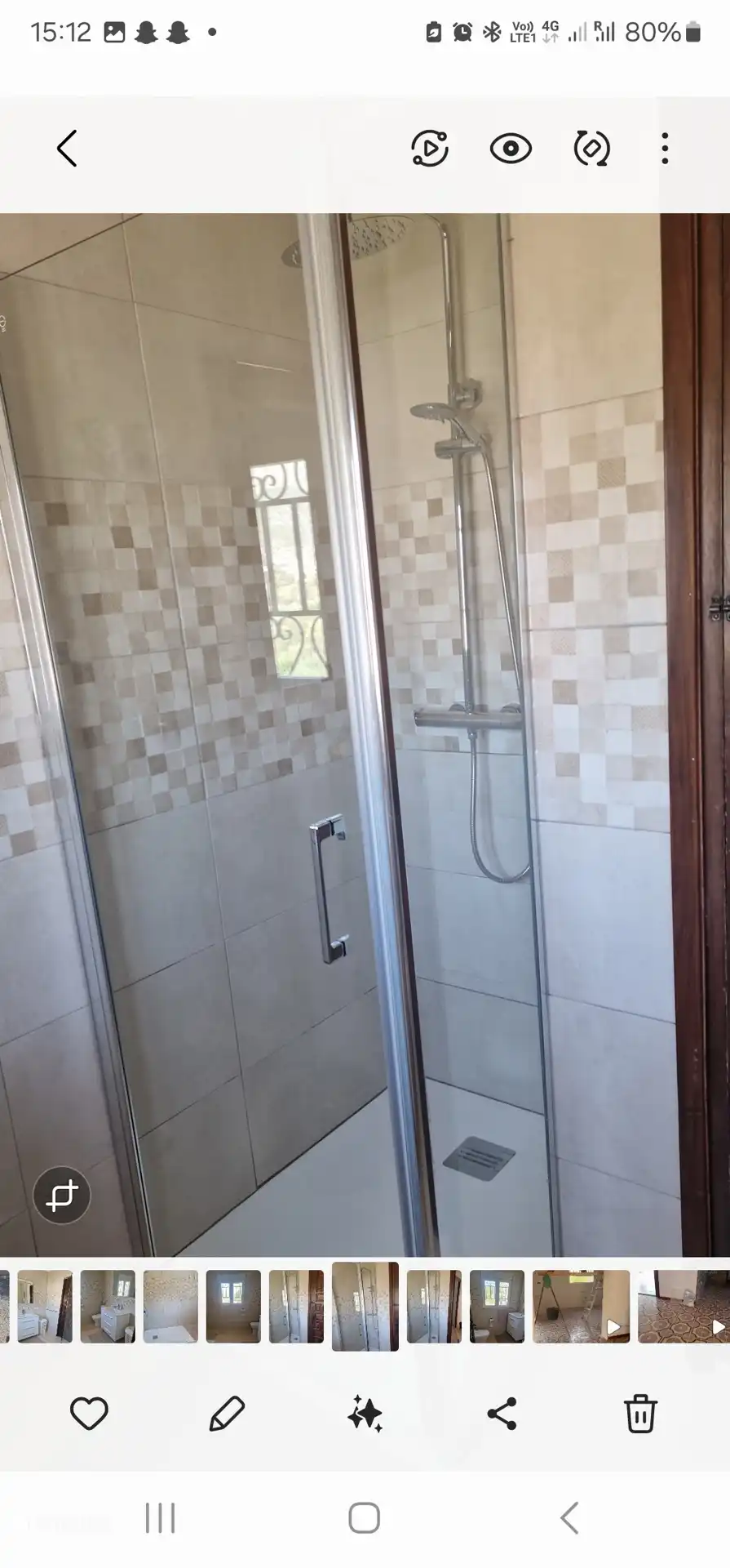 Dusche im 2. Badezimmer