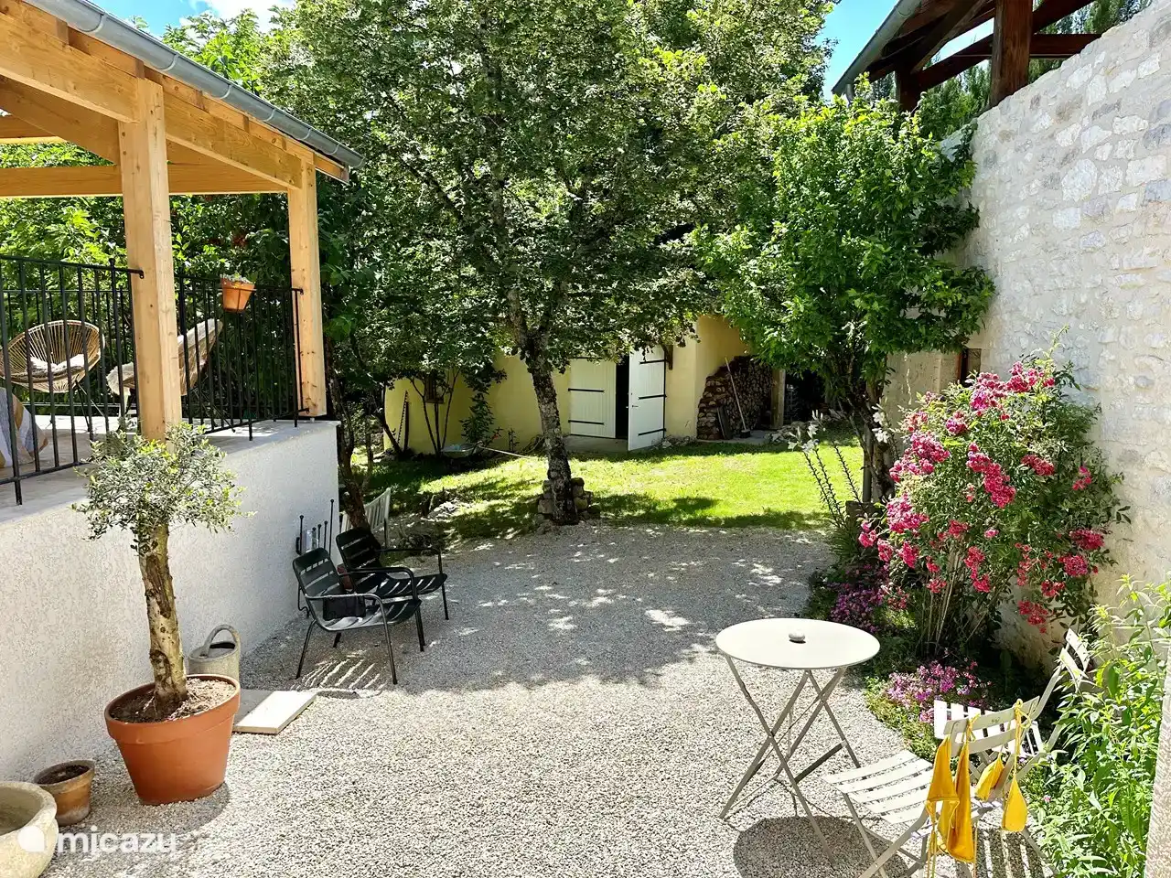 View from French doors of the hall.