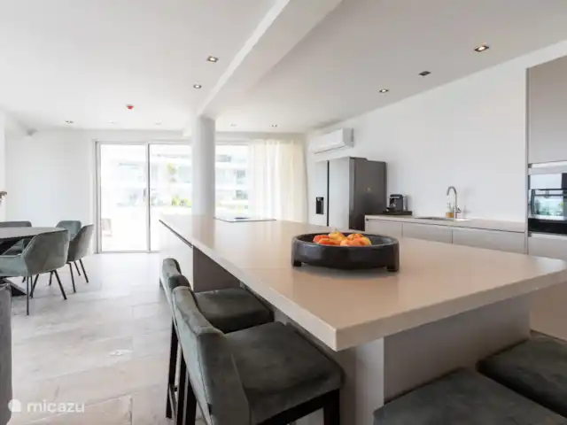 Location de Vacances Curaçao, Banda Ariba (est), Bapor Kibra, appartement - Appartement de luxe avec piscine à Mambo Beach  La cuisine