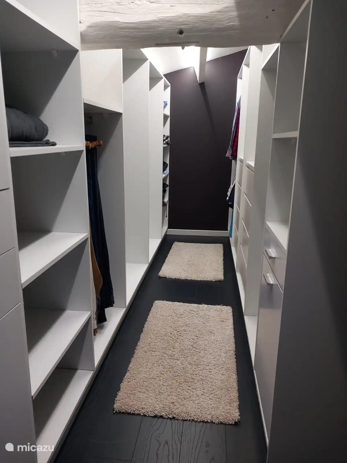 The walk-in closet