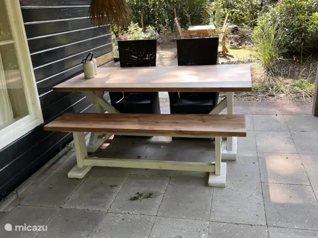 Location de Vacances Pays-Bas, Overijssel, Ommen, maison de vacances - Beerze extraordinaire Table de jardin sous auvent
