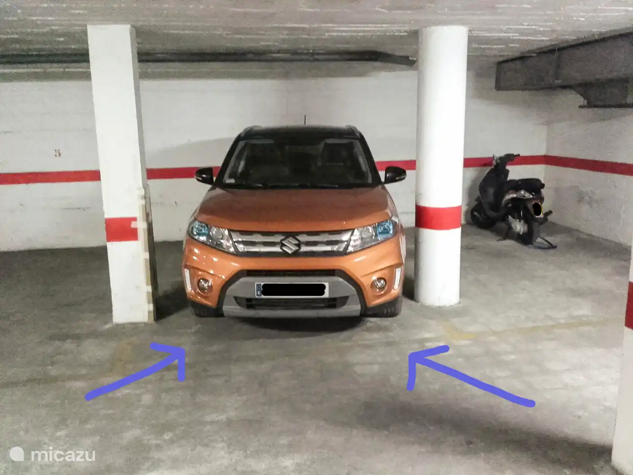 Wir haben einen kostenlosen Tiefgaragenplatz für unsere Gäste. Dieser Stellplatz ist für kleine oder kompakte Autos geeignet.