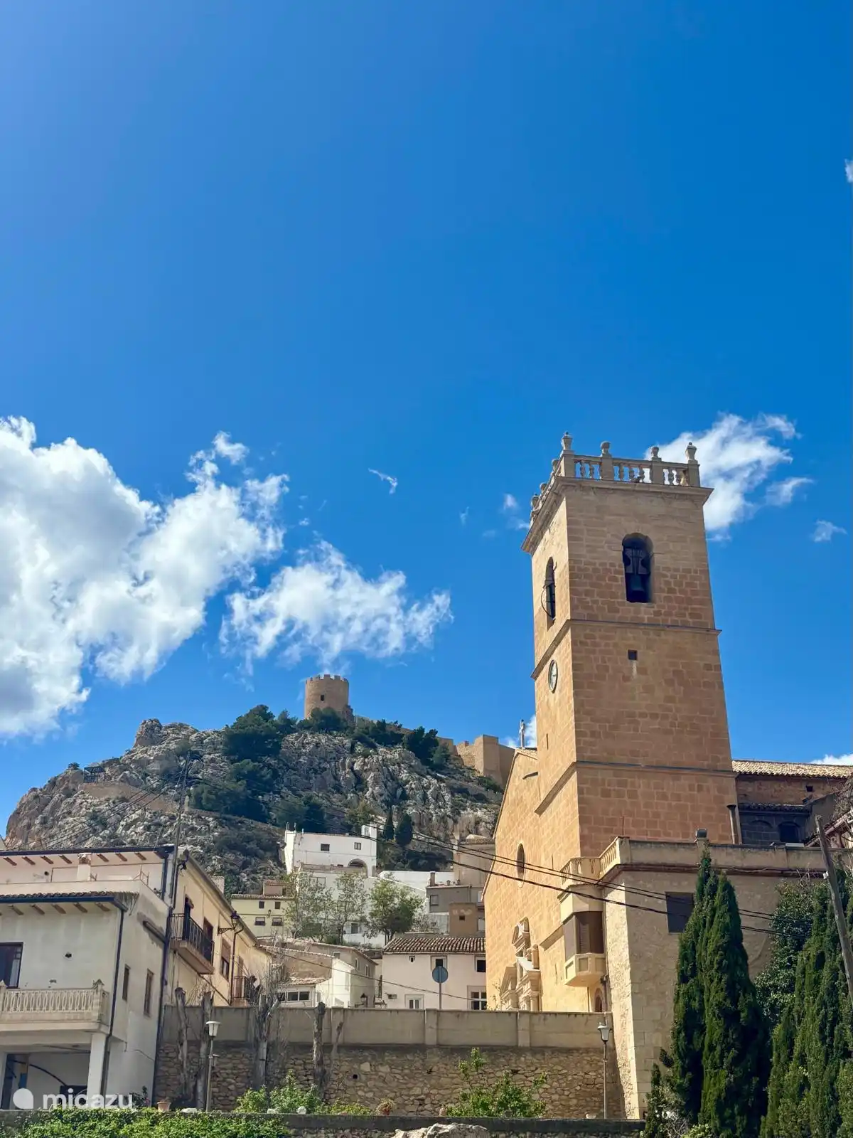 Castle and church Castalla