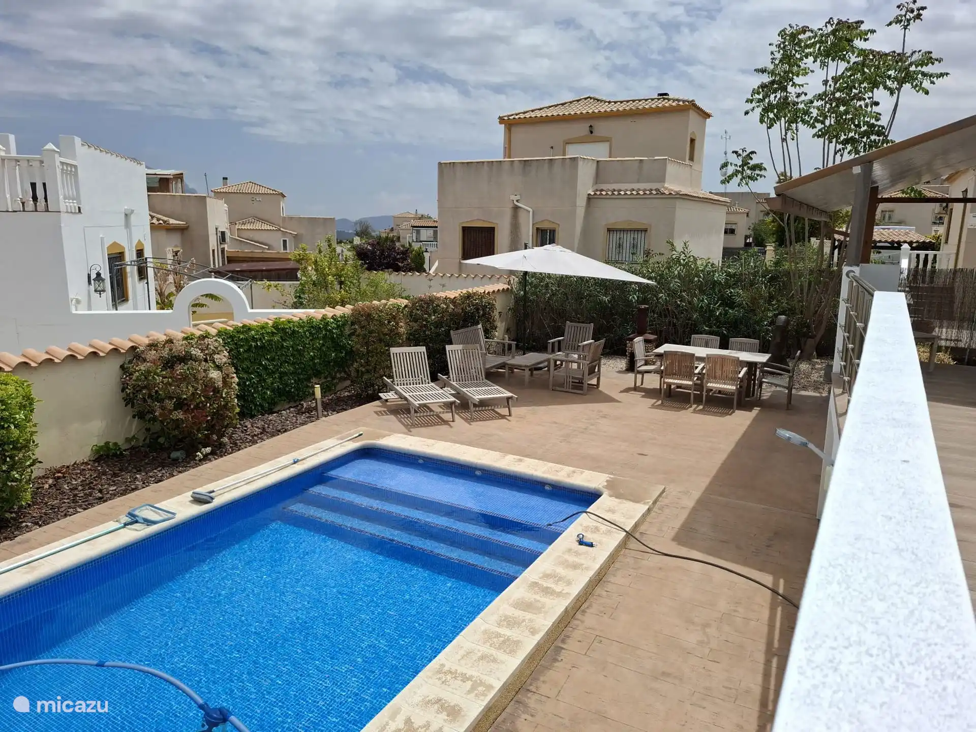 Pool view on the upper terrace