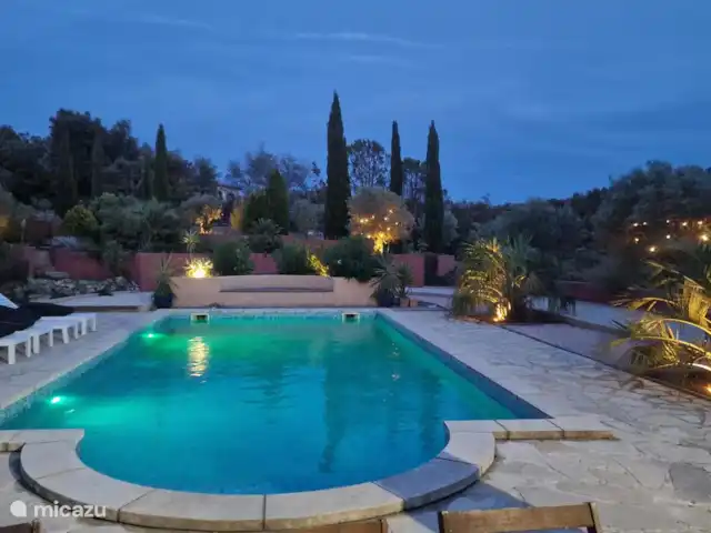 Villa la Lanterne | France, Côte d'Azur, Le Plan-de-la-Tour - villa Soirée photo d’ambiance piscine
