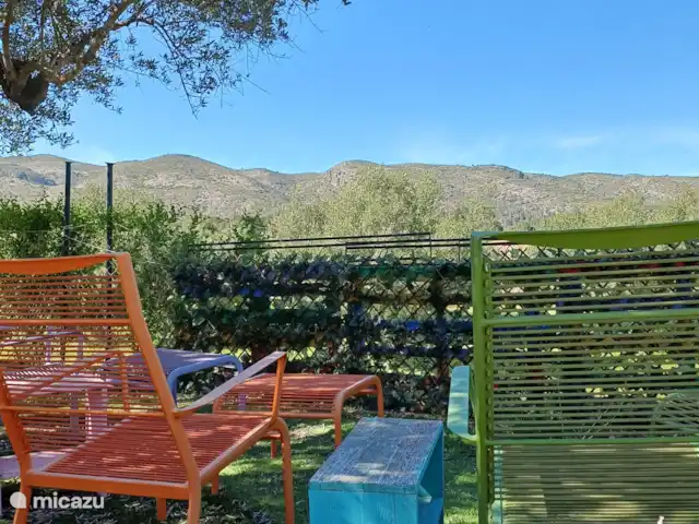 Location de Vacances Espagne, Costa de Valencia, Ontinyent, chambres d'hôtes - Casa Vitalidad Salon avec vue sur la montagne