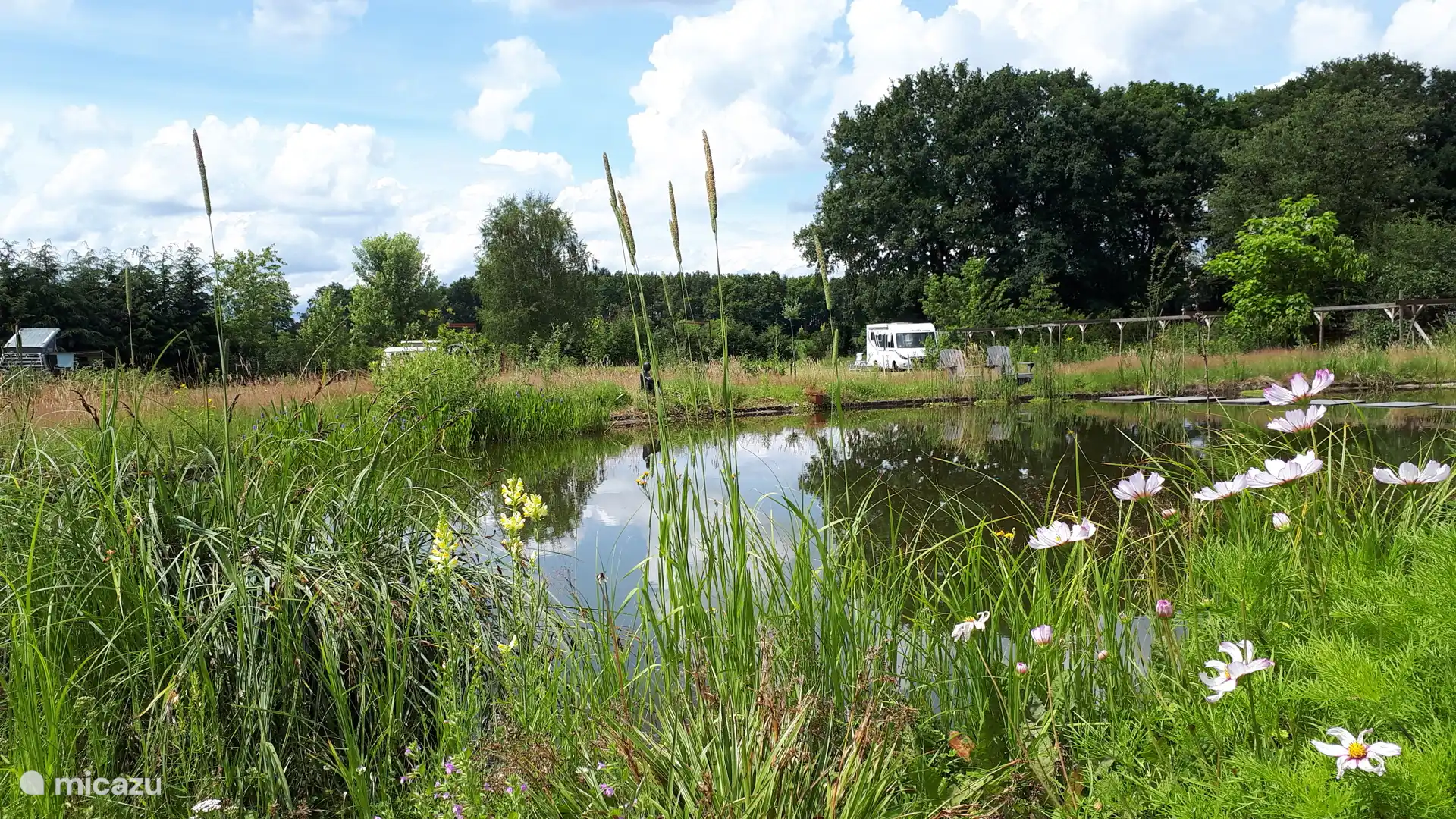 Blick auf den Campingplatz