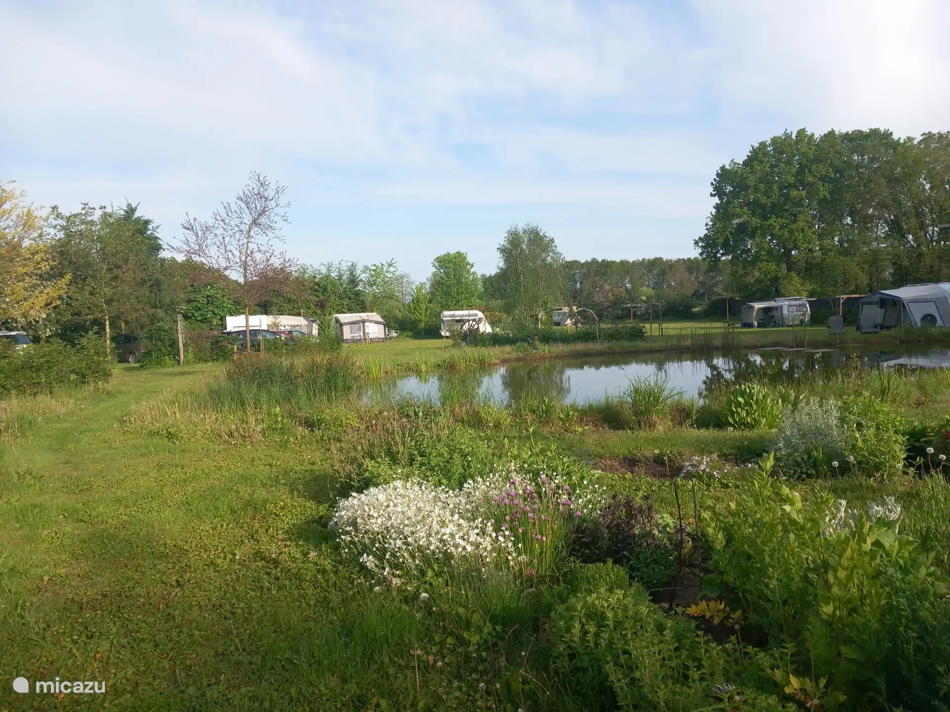 Blick auf den Mini-Campingplatz