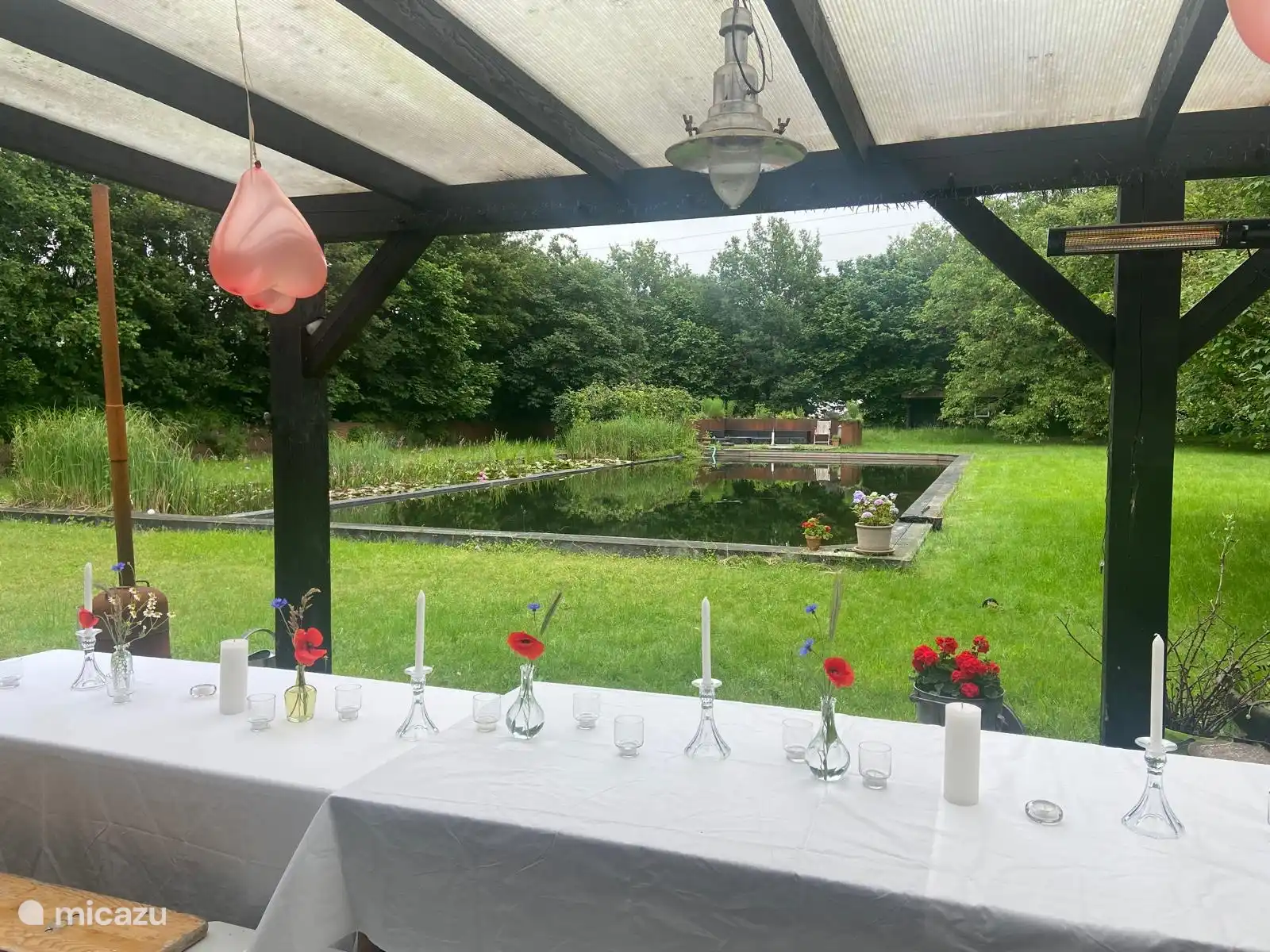 Uitzicht vanaf terras