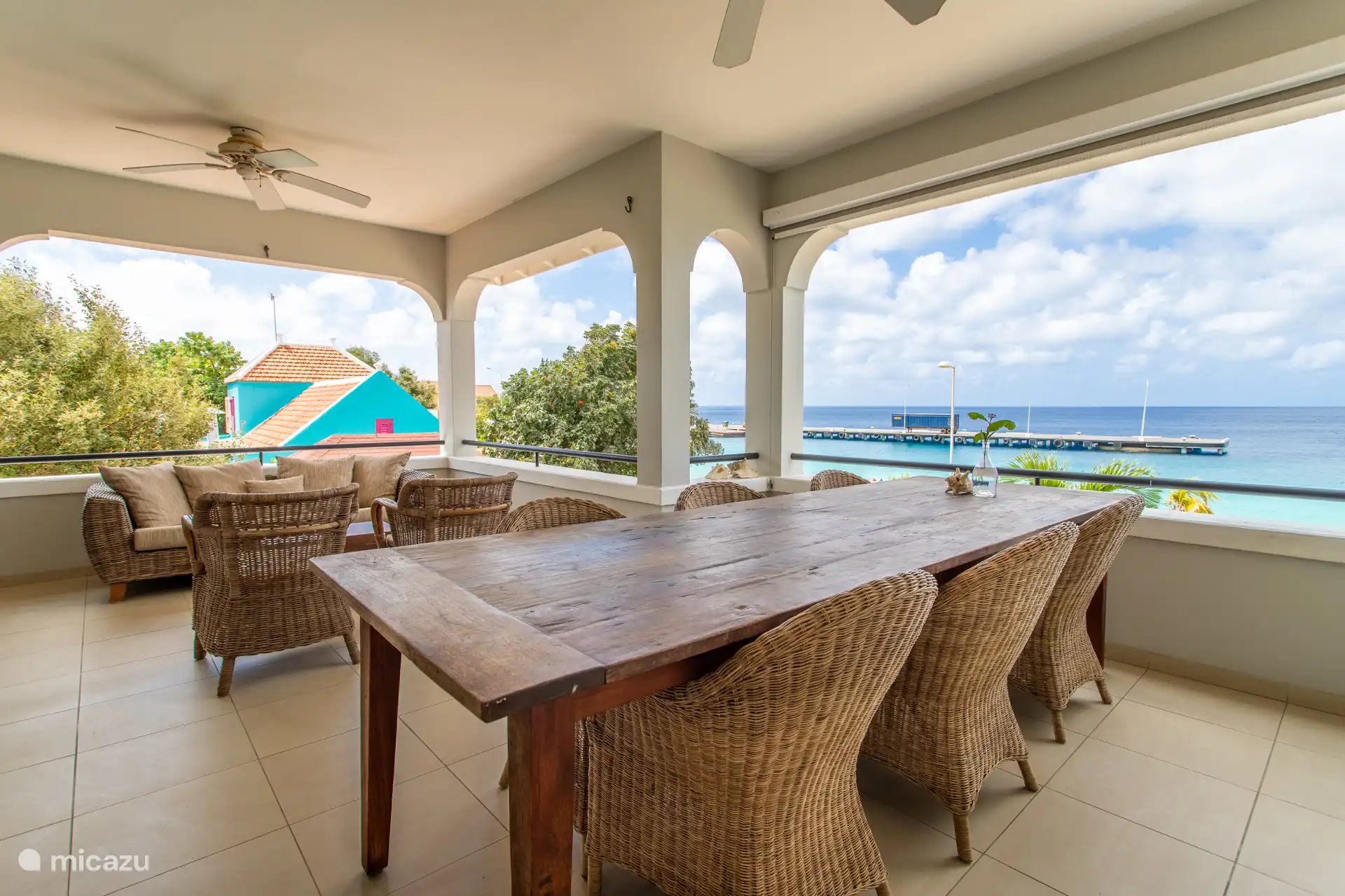 Balcony with ocean view